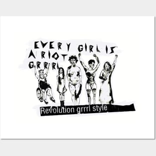 Riot Grrrl Posters and Art